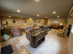 Lower level family room with Game Area